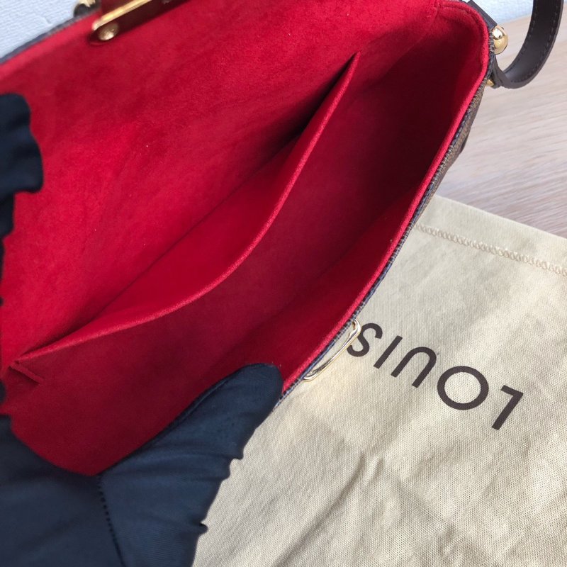 路易威登/Louis Vuitton 中古棋盤格表參道金扣腋下包-8