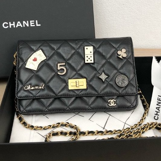 近新品 香奈兒/Chanel 2.55賭神woc鏈條包-0