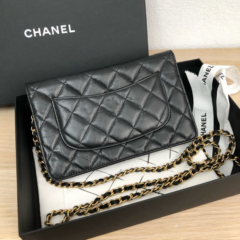 近新品 香奈兒/Chanel 2.55賭神woc鏈條包-1