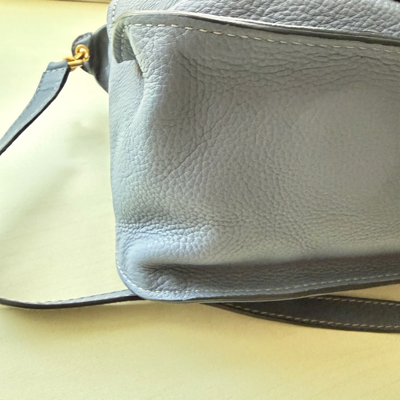 [極新] Chloé Marcie 經典中號牛仔藍兩用包-5