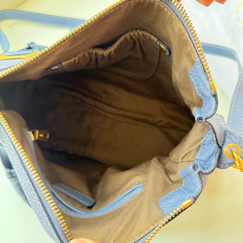 [極新] Chloé Marcie 經典中號牛仔藍兩用包-7