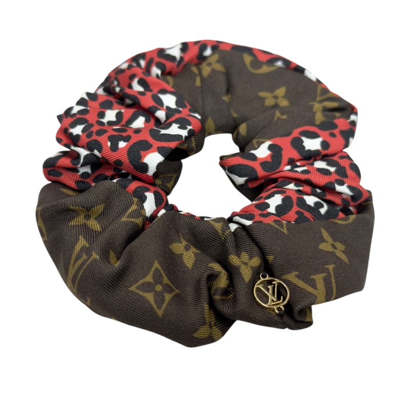 LOUIS VUITTON 老花 絲質 彈性髮圈-2