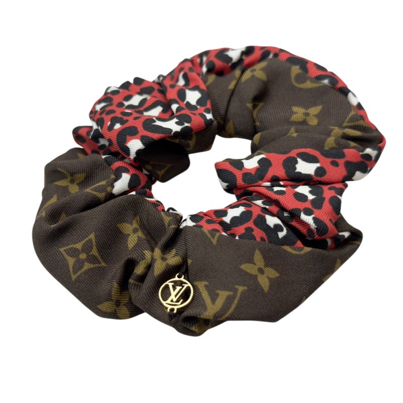 LOUIS VUITTON 老花 絲質 彈性髮圈-3