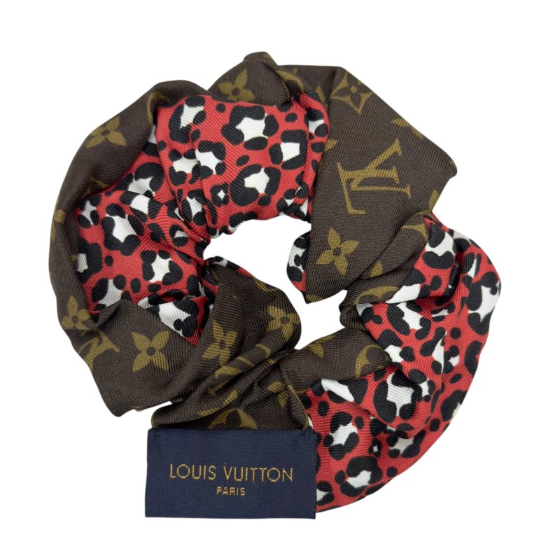 LOUIS VUITTON 老花 絲質 彈性髮圈-4
