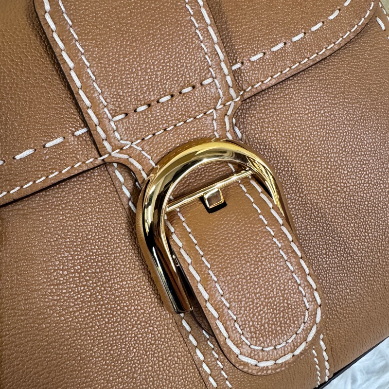 [ 市價約26萬 ］Delvaux Brillant PM 焦糖牛皮 近全新 全配-8