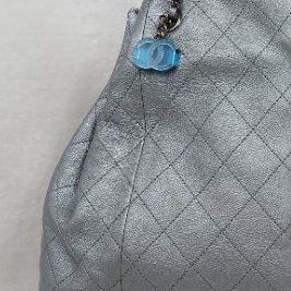 Chanel 16C Silver Chain Shoulder Bag 香奈兒銀灰色鏈條單肩包托特包-18