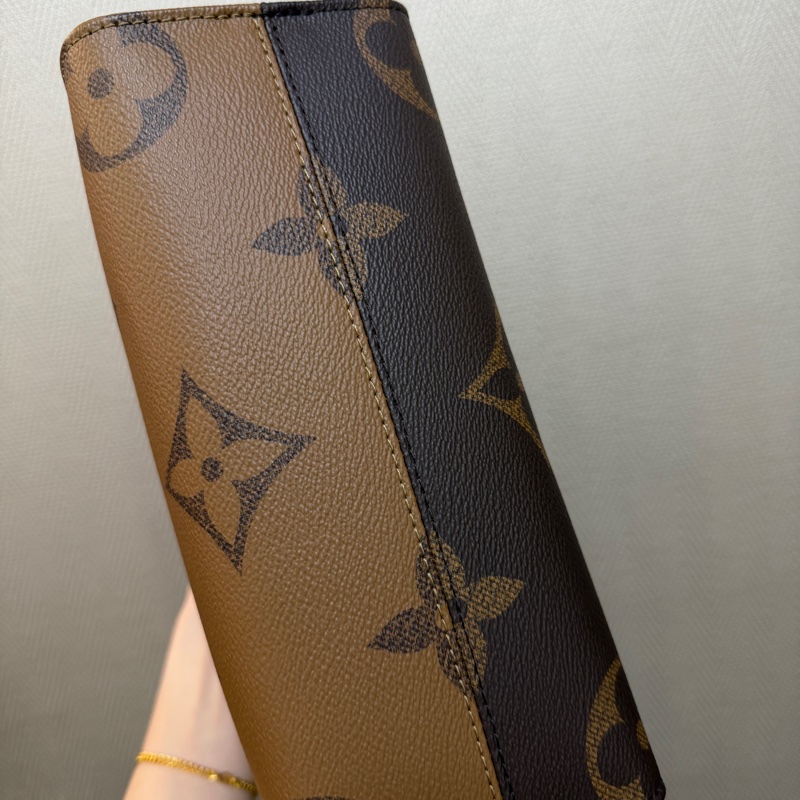LV 雙色原花金釦On the go PM手提斜背包M46373-5