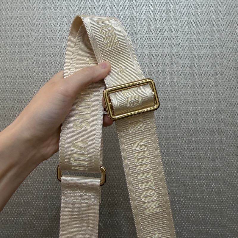 LV 雙色原花金釦On the go PM手提斜背包M46373-11