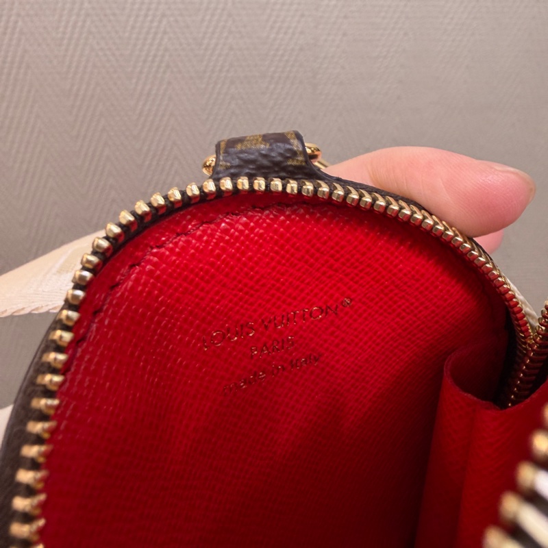 LV 雙色原花金釦On the go PM手提斜背包M46373-17