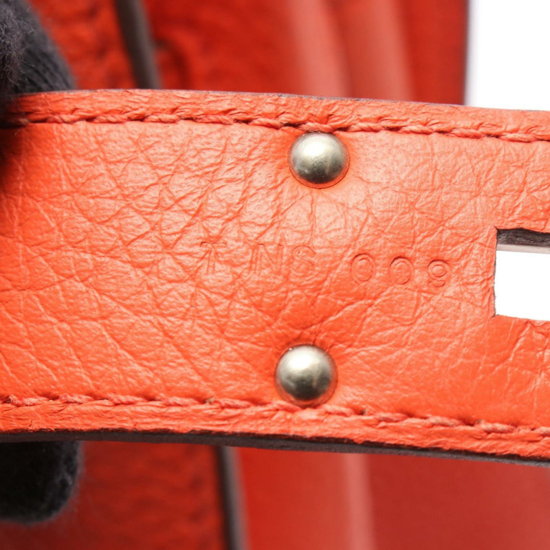 愛馬仕 Hermès Gypsiere 31 肩背包/手提包,Taurillon Clemence 皮革,橙色,女士款-4