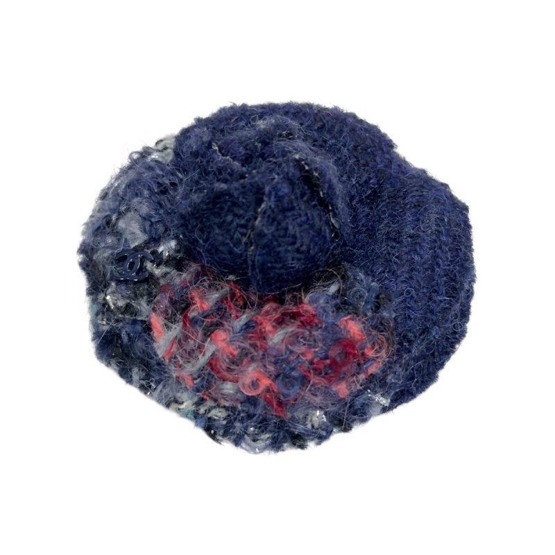 CHANEL CC 山茶花 粗花呢 胸針-5