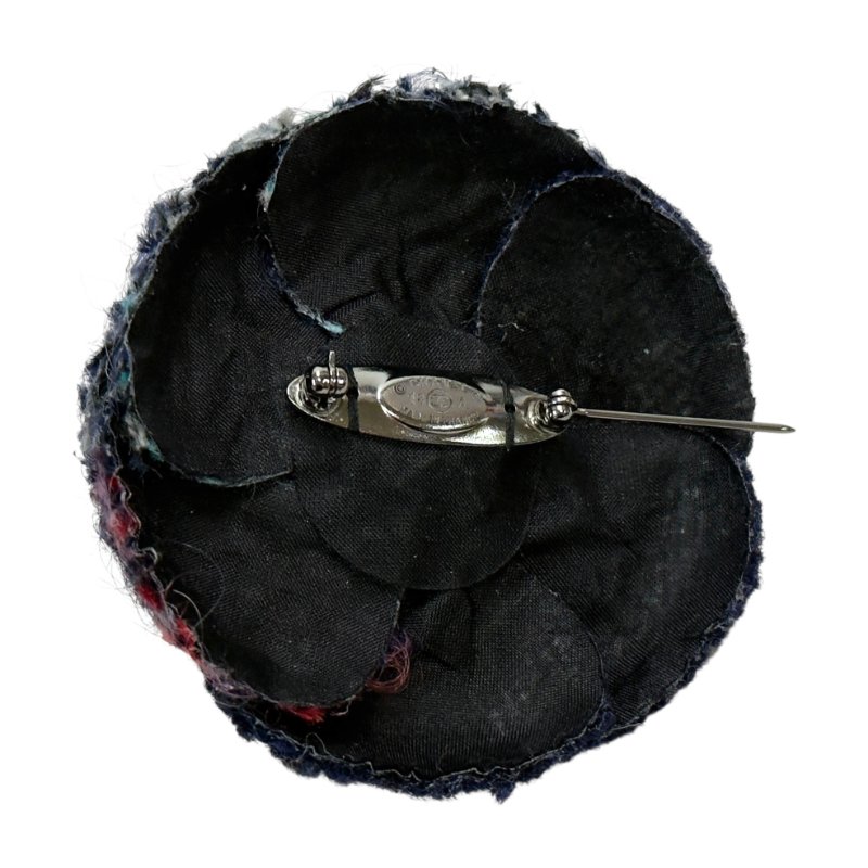 CHANEL CC 山茶花 粗花呢 胸針-8