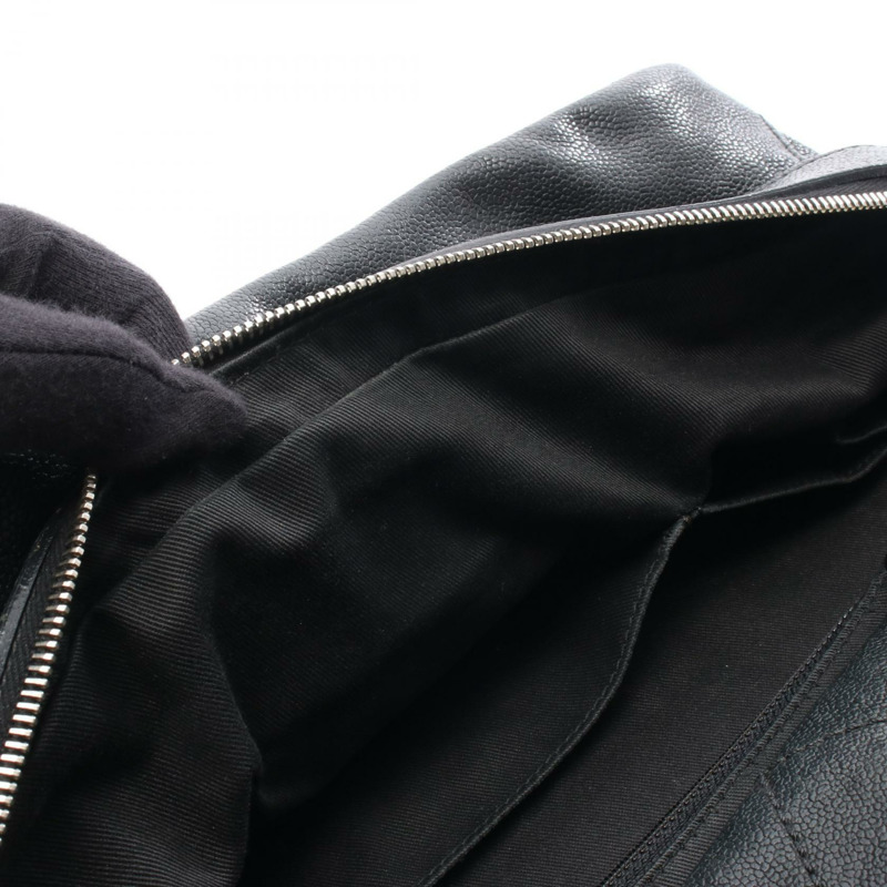 香奈兒 (CHANEL) 野性縫線手提包，黑色小牛皮，二手女士款，帶有五金配件-4