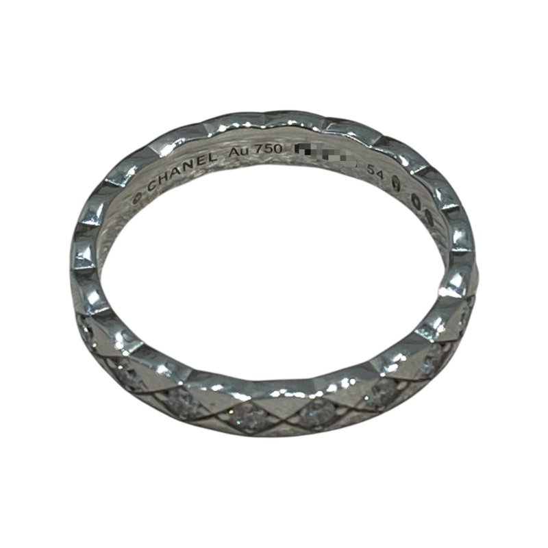CHANEL 香奈兒 COCO CRUSHCC DIAMOND MINI RING 白K金-1