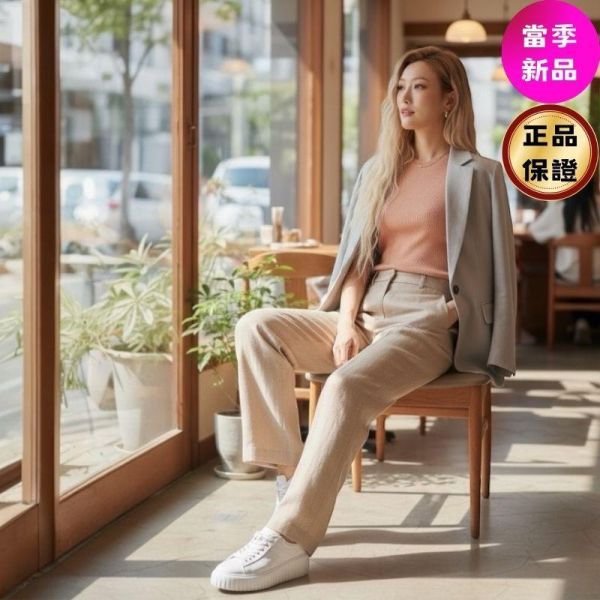 Hogan 女款 H-Stripes 光滑皮革6公分厚底餅乾運動鞋 白色 EU36/38/39/40-0