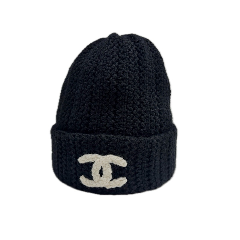 Chanel 粗針織毛帽-0