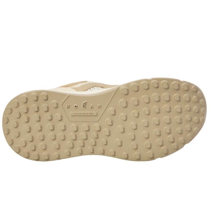 Hogan 女款 Hi-Fi 絨面革及鈎花織物厚底雲朵運動鞋 底高6.5公分 IT36/37/37.5/38/38.5/39/40-7