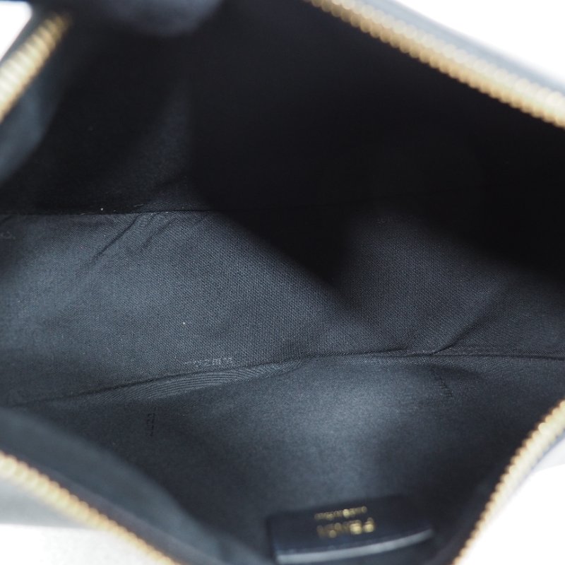 Fendigraphy Small 芬迪黑色小號月亮包單肩包-4