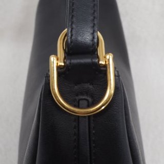 Fendigraphy Small 芬迪黑色小號月亮包單肩包-25