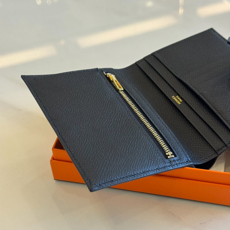 *SHIHNA名牌精品* HERMÈS Bearn中夾 黑金 Epsom皮-2