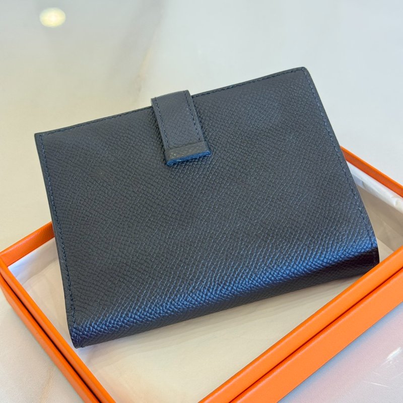 *SHIHNA名牌精品* HERMÈS Bearn中夾 黑金 Epsom皮-8