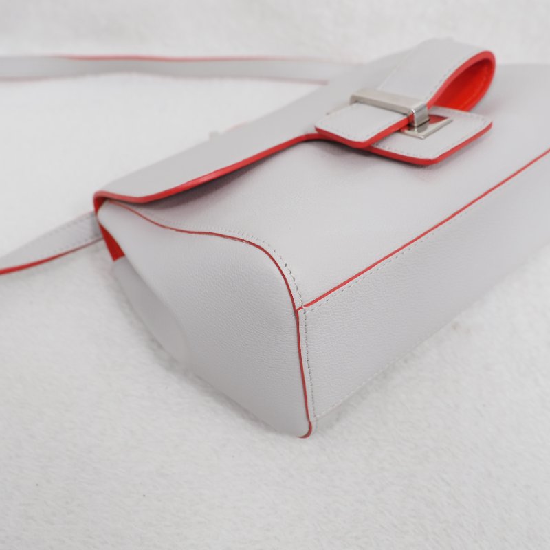 Delvaux Simplissime City PM 德爾沃灰色斜挎包-10