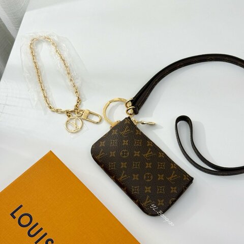 S5280-LV 原花一字零錢包&手機掛繩M26898