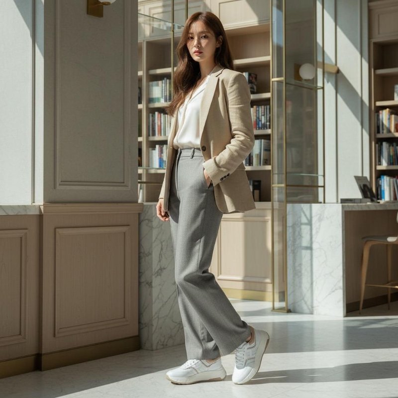 Hogan 女款 Hi-Fi 納帕皮革厚底雲朵運動鞋 車線裝飾/底高6.5公分 IT35/36/36.5/37/37.5/38/38.5/39/40-3