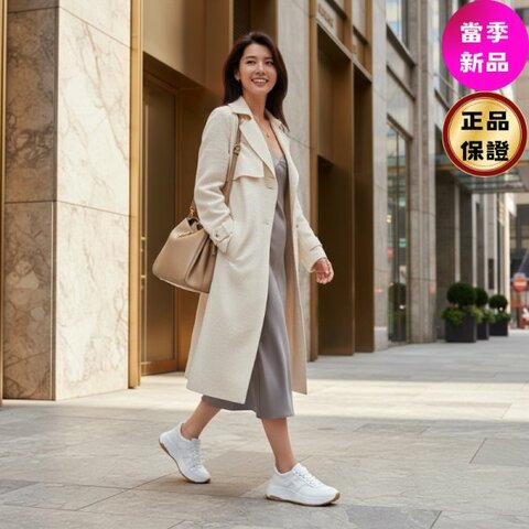 Hogan 女款 Hi-Fi 納帕皮革厚底雲朵運動鞋 白色/底高6.5公分 IT36/36.5/37/37.5/38/39