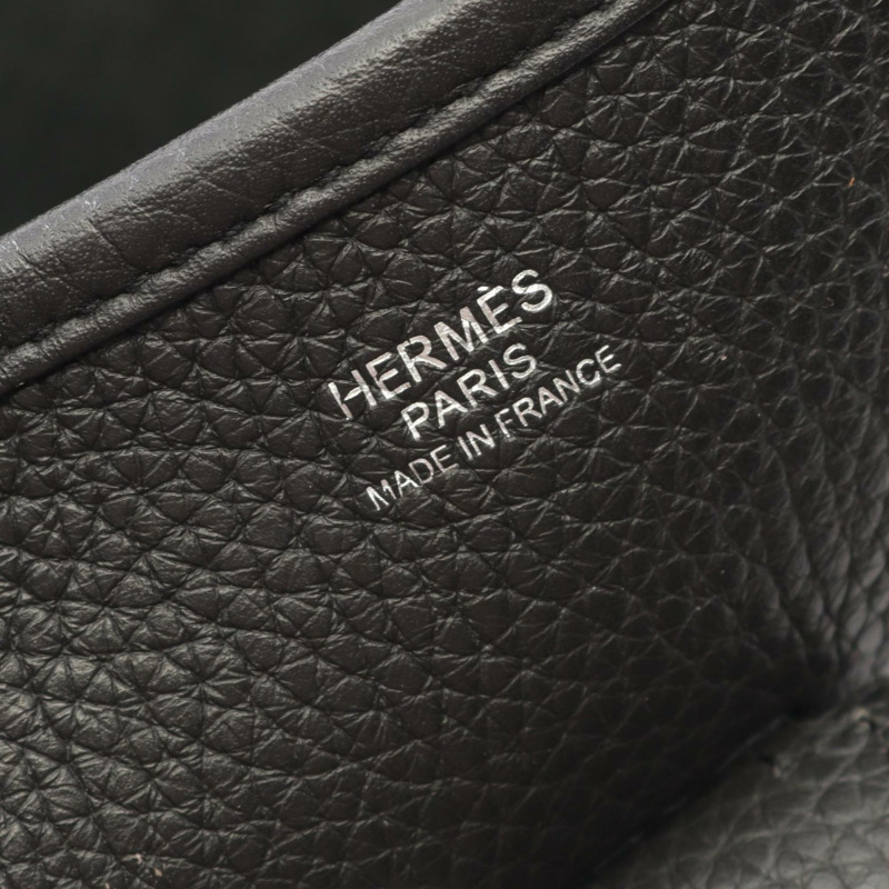愛馬仕 Hermès Evelyn 3 Trois GM 單背包/手提包,Taurillon Clemence 皮革,黑色-3