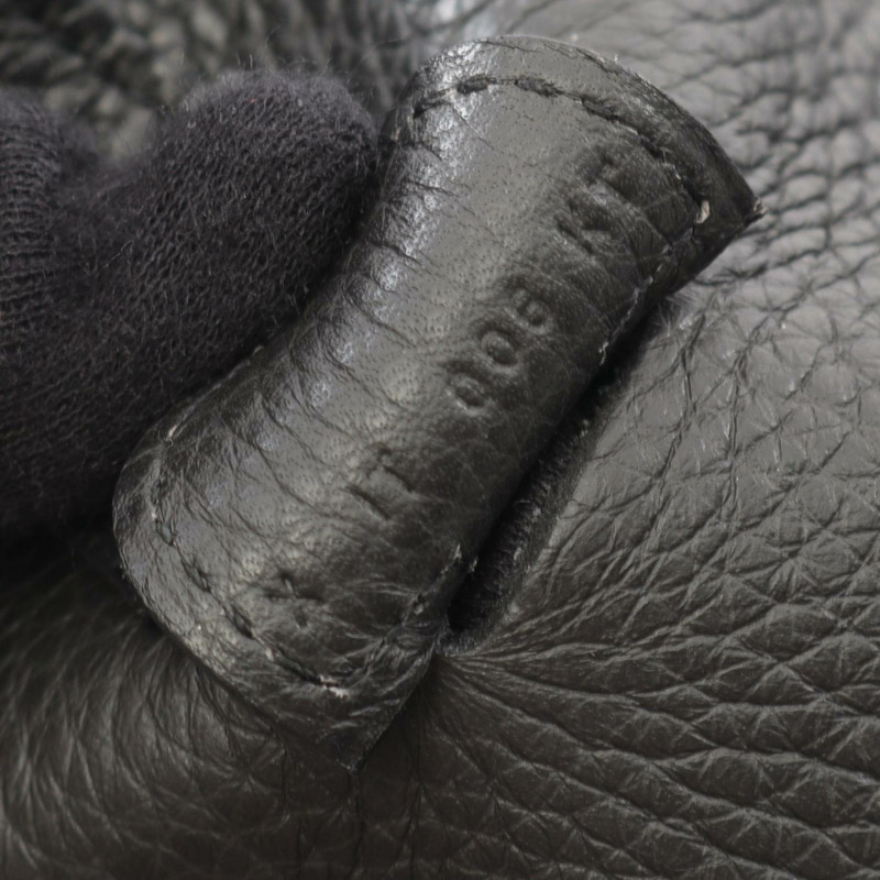 愛馬仕 Hermès Evelyn 3 Trois GM 單背包/手提包,Taurillon Clemence 皮革,黑色-4