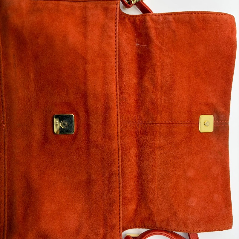 芬迪翻蓋單肩包-5