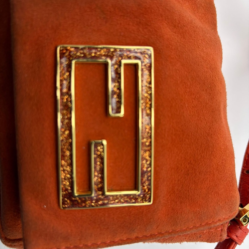 芬迪翻蓋單肩包-6