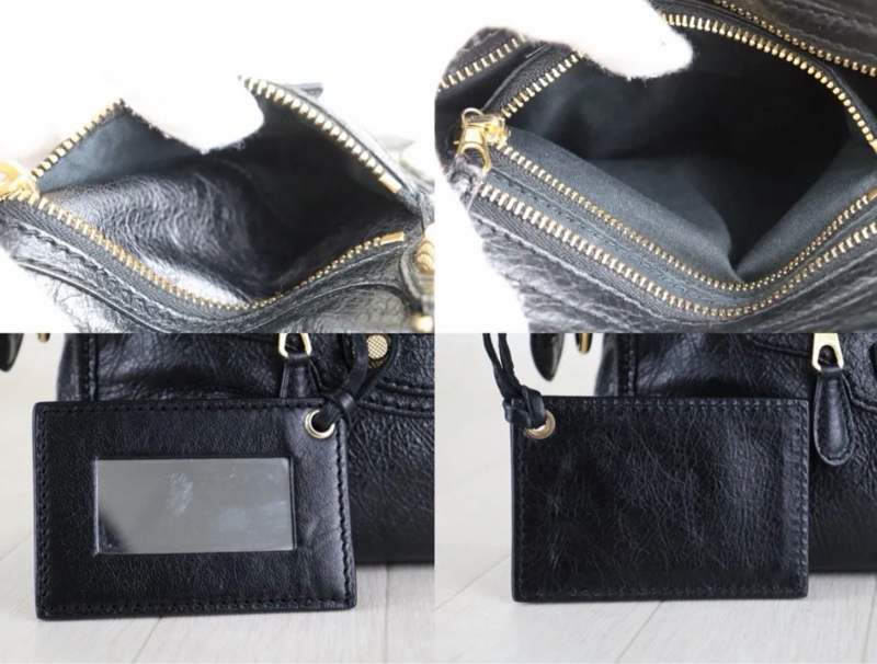 「JL精品代購」98新 Balenciaga mini city 機車包黑金-11