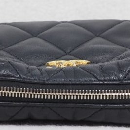 Chanel 22A Camera bag 香奈兒通花鏈大珍珠logo黑色相機包-25