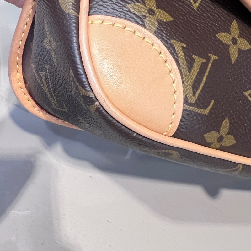 LV 原花Diane金釦下蓋手提肩斜背法棍包-6