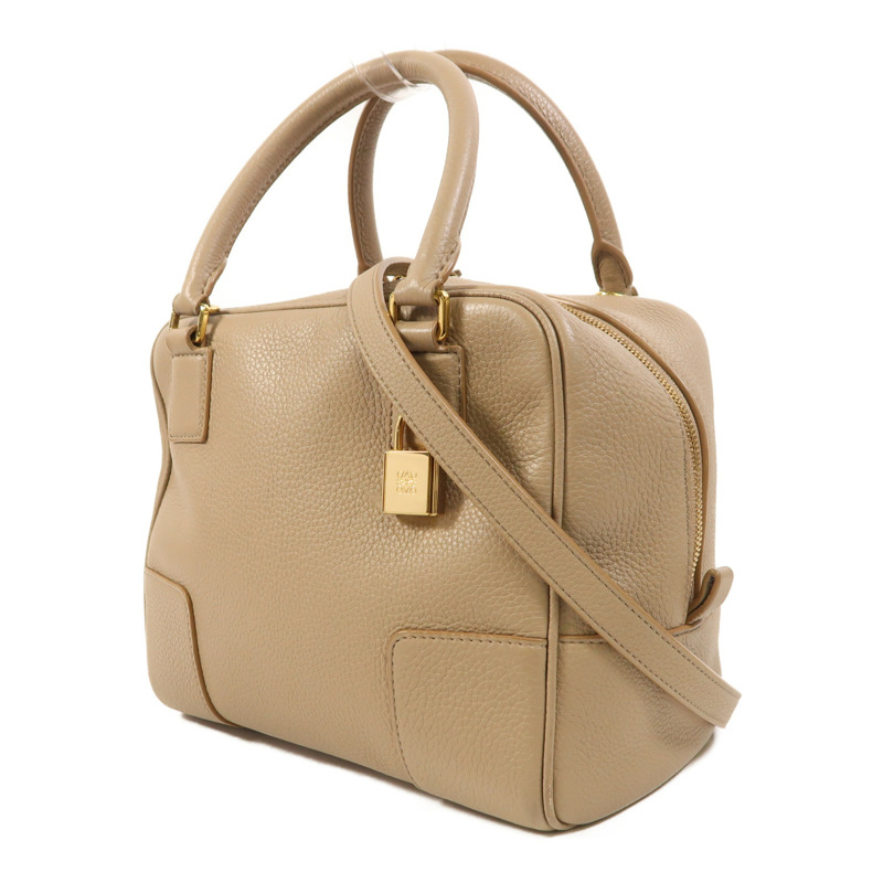 LOEWE 牛皮皮革Amazona 19金扣手挽肩背兩用袋-2