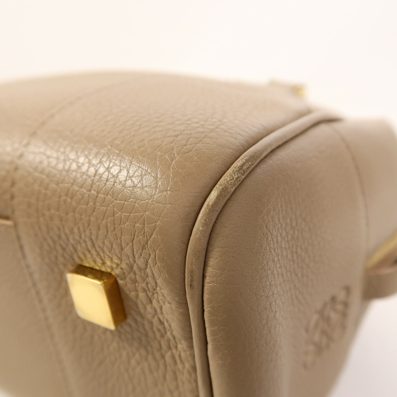 LOEWE 牛皮皮革Amazona 19金扣手挽肩背兩用袋-11