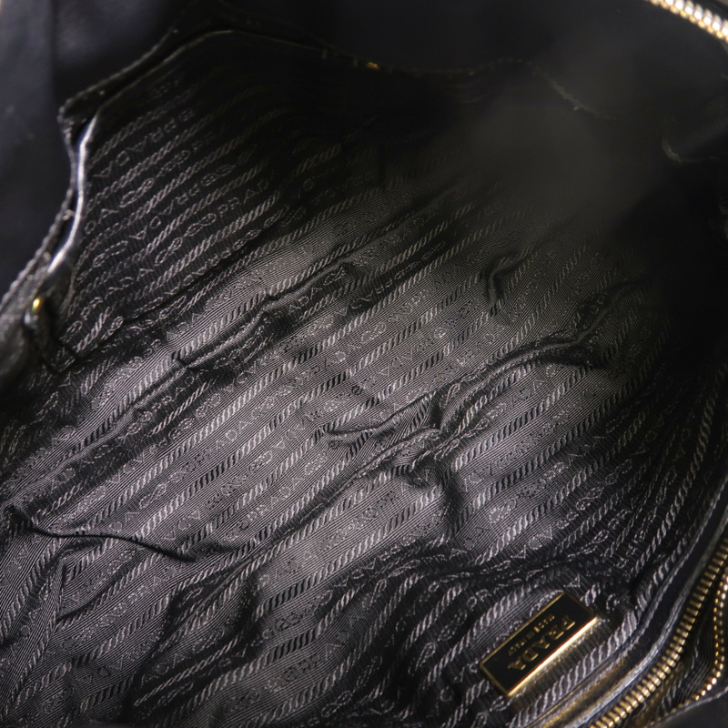 PRADA 尼龍2 Way Shoulder金扣手挽肩背兩用袋-4