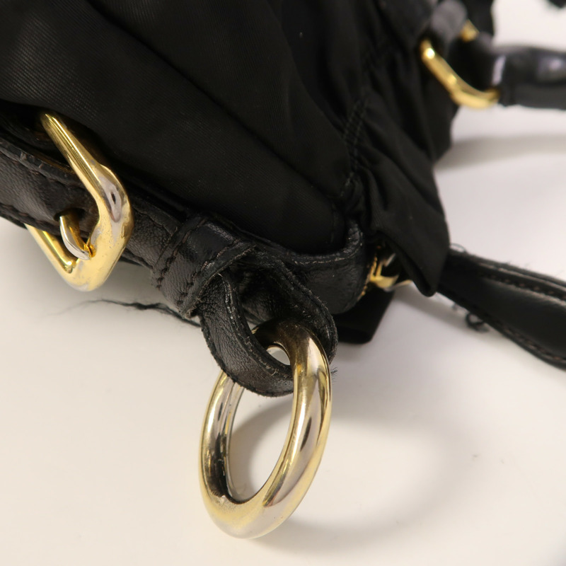PRADA 尼龍2 Way Shoulder金扣手挽肩背兩用袋-14