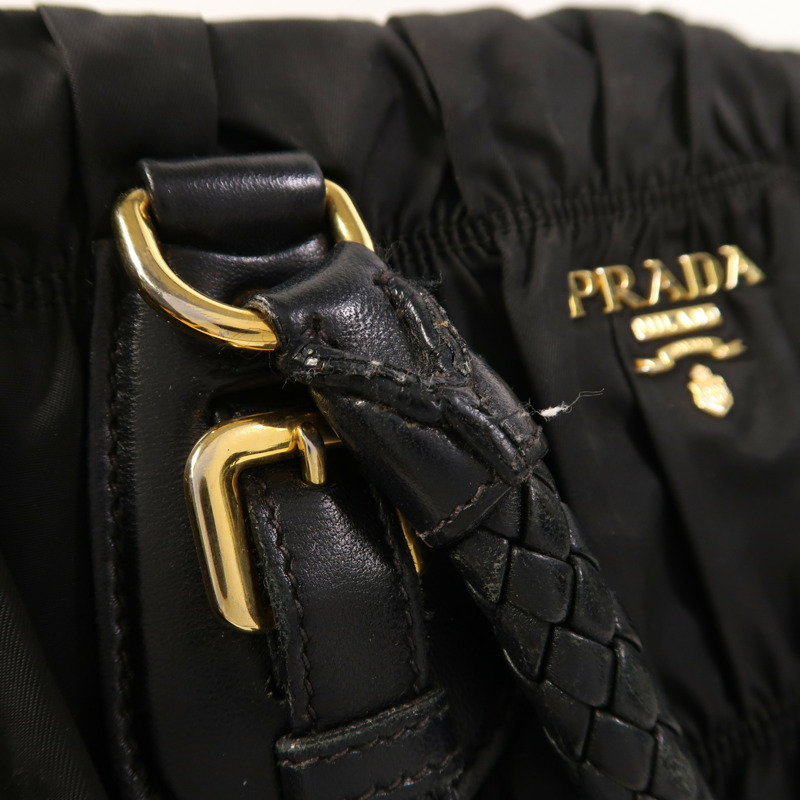 PRADA 尼龍2 Way Shoulder金扣手挽肩背兩用袋-15