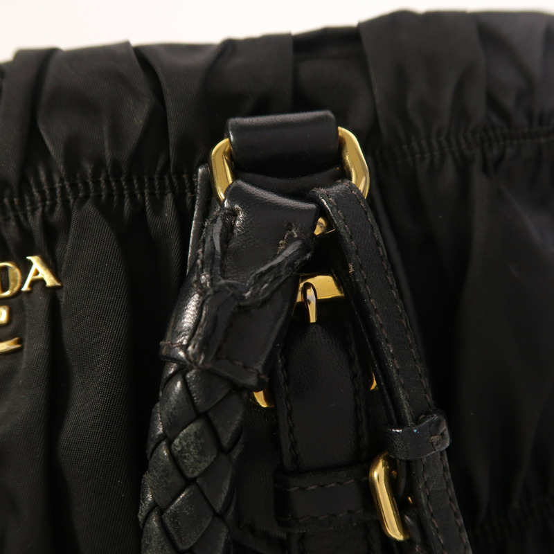 PRADA 尼龍2 Way Shoulder金扣手挽肩背兩用袋-16