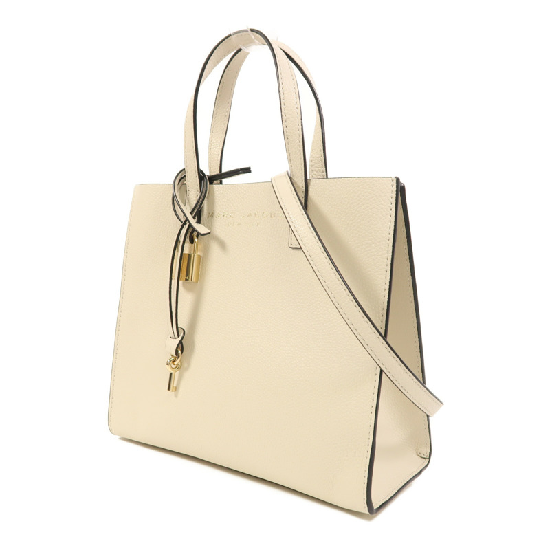 MARC JACOBS 牛皮皮革2 Way Shoulder金扣手挽肩背兩用袋-2