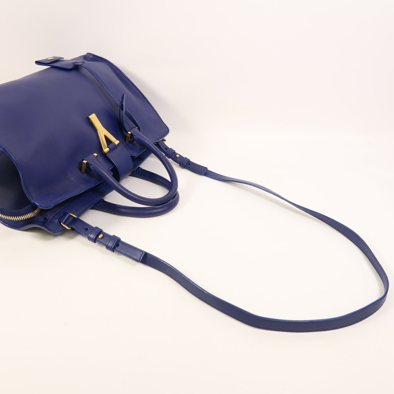 SAINT LAURENT 牛皮皮革2 Way Shoulder金扣手挽肩背兩用袋-7