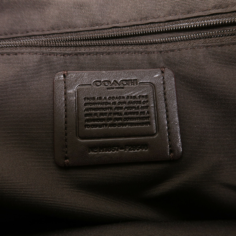 COACH 帆布Lexy金扣手挽肩背兩用袋-5