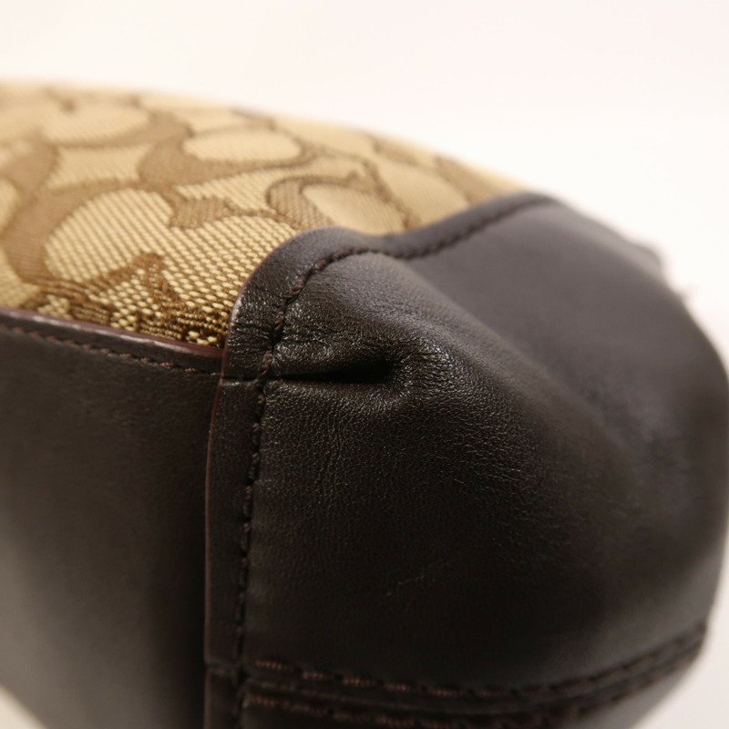 COACH 帆布Lexy金扣手挽肩背兩用袋-7