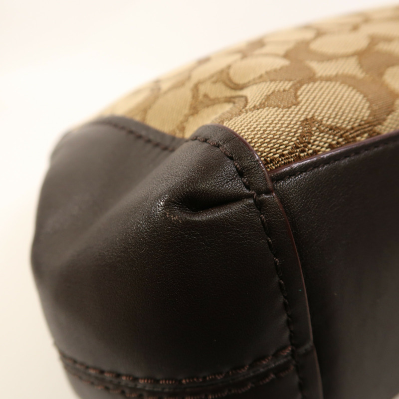 COACH 帆布Lexy金扣手挽肩背兩用袋-8