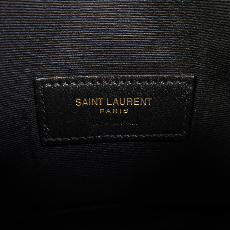 YVES SAINT LAURENT 牛皮皮革Pouch金扣手拿包-5