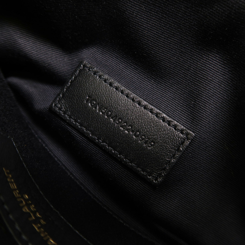 YVES SAINT LAURENT 牛皮皮革Pouch金扣手拿包-6