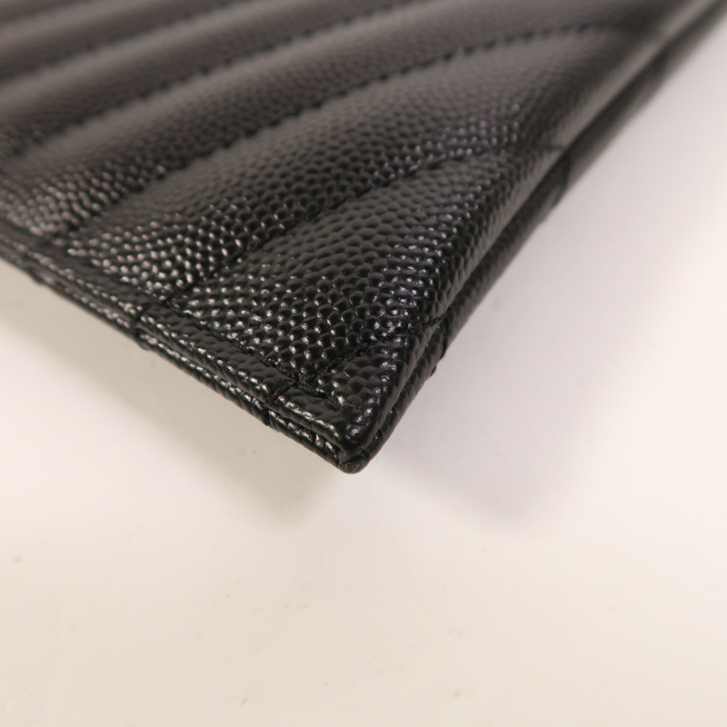 YVES SAINT LAURENT 牛皮皮革Pouch金扣手拿包-12